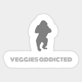 veggies addicted Sticker